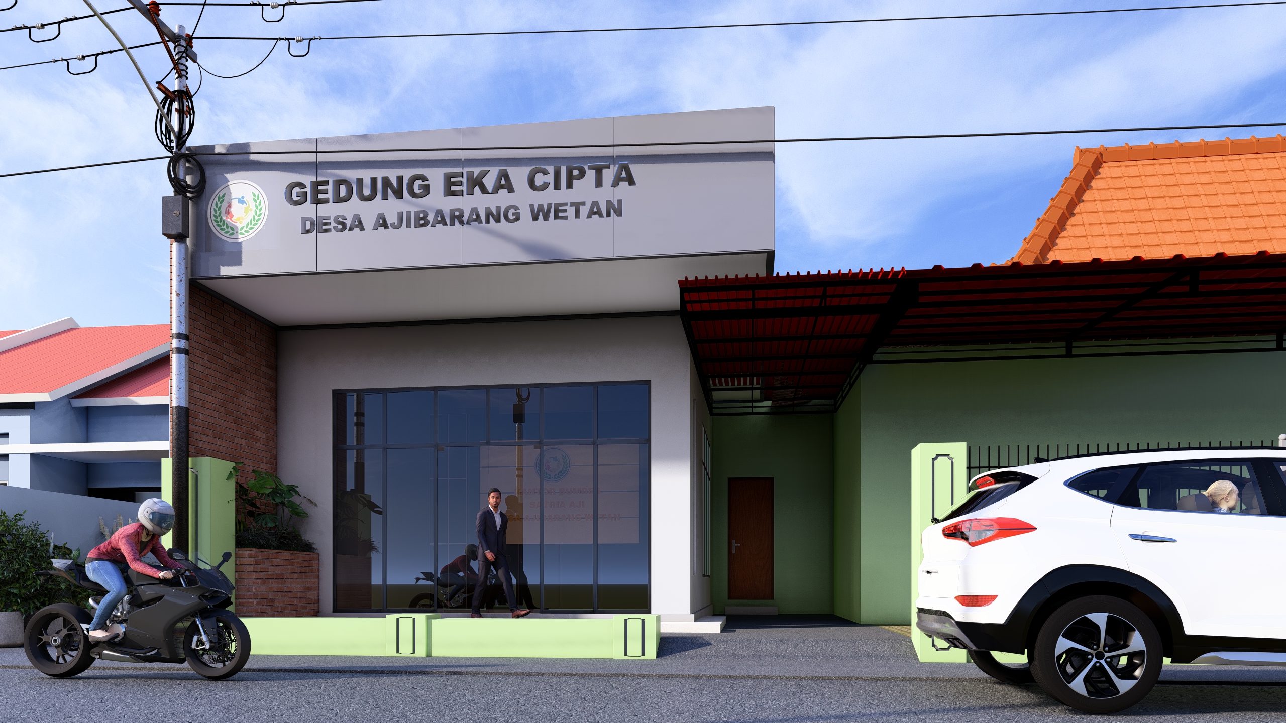 Pembangunan dan renovasi gedung BUMDes oleh Centra Bangun